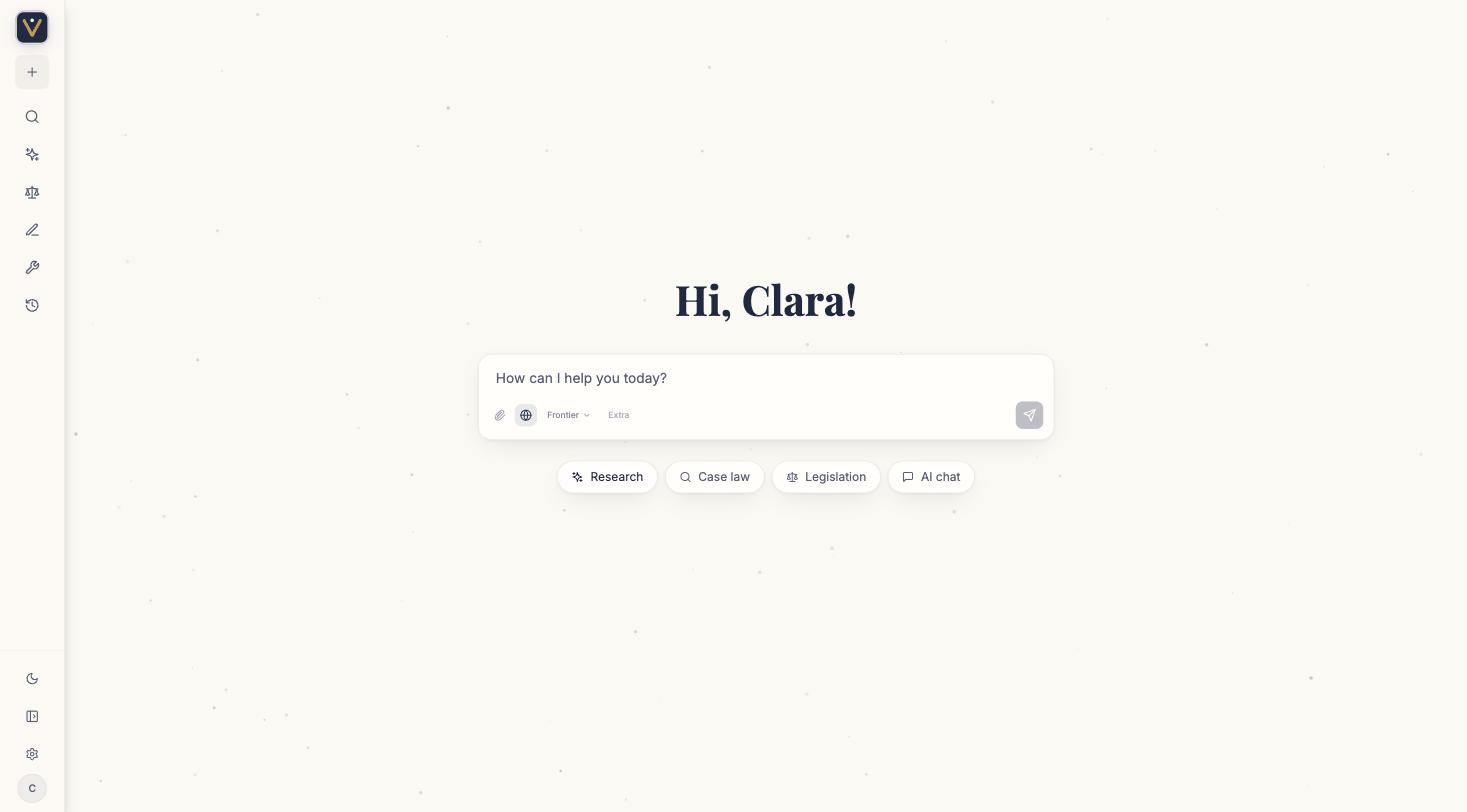 Dashboard: Where every matter starts — under your firm’s name.